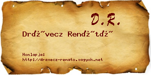 Drávecz Renátó névjegykártya